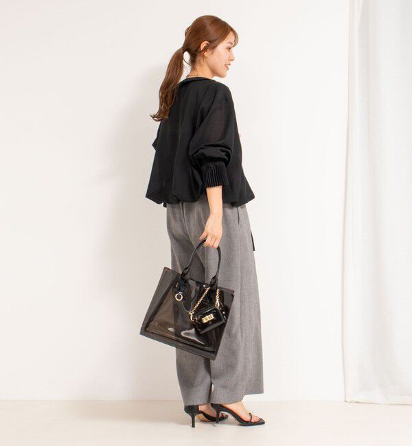 Rie Miller「プリーツカラー2WAYブラウス」|シャツ・ブラウス|