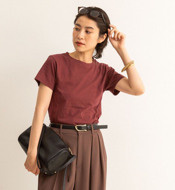 NOLLEY'S「【MAQWEL/マクウェル】MARUDOハーフスリーブTee」|Tシャツ・カットソー|