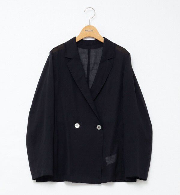NOLLEY'S「ウォッシャブルリネン風シアージャケット」|テーラードジャケット|