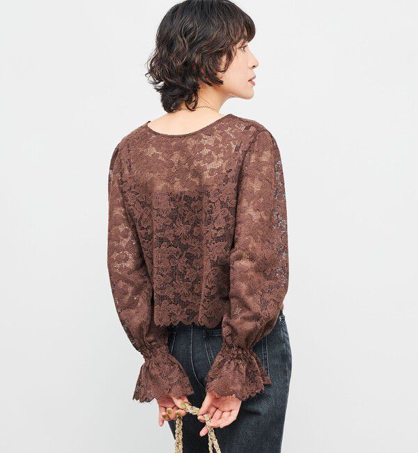 NOLLEY'S「ウォッシャブルレース2WAYブラウス」|シャツ・ブラウス|