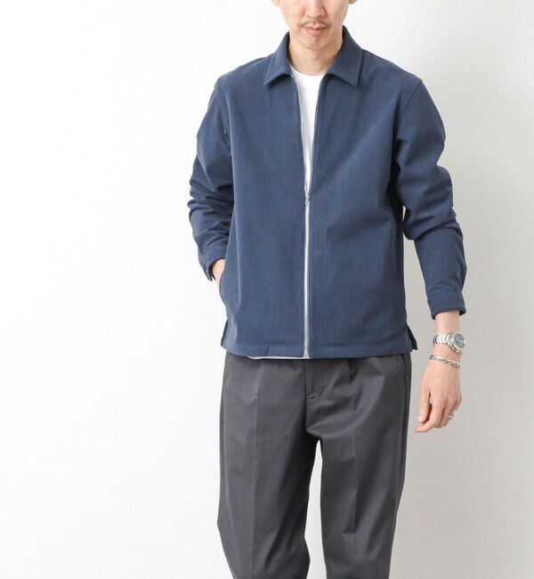 NOLLEY'S goodman「《セットアップ対応》ストレッチコーデュロイ ストレッチ ジップシャツ ブルゾン 25AW」|ブルゾン・スタジャン|