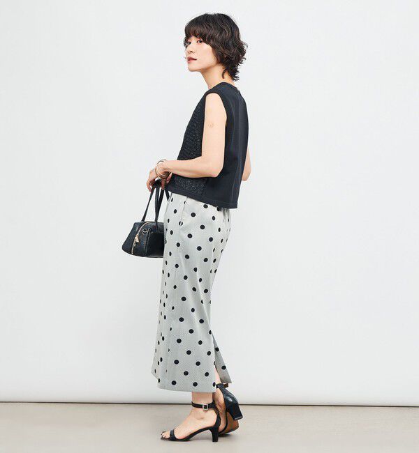 NOLLEY'S「《手洗い可能》フラワー刺繍生地ベスト」|ベスト・ジレ|