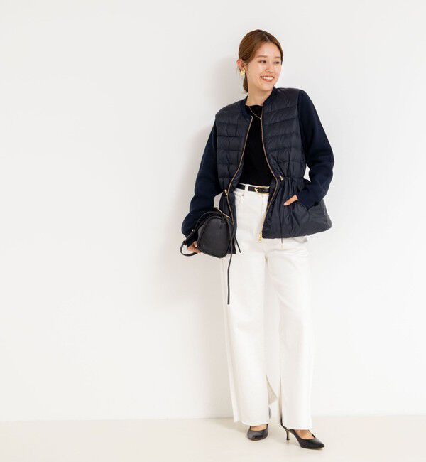 NOLLEY'S「【TAION/タイオン】別注ニットコンビダウンジャケット」|ダウン|