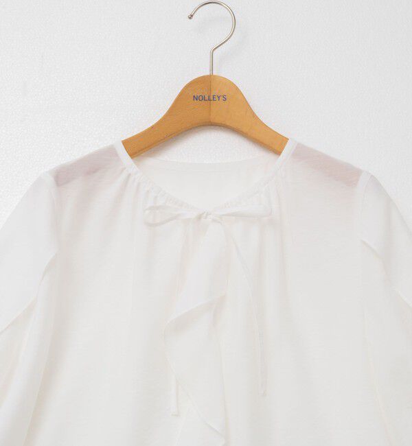 NOLLEY'S「スリットスリーブラッフルブラウス」|シャツ・ブラウス|