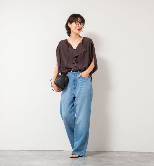 NOLLEY'S「スリットスリーブラッフルブラウス」|シャツ・ブラウス|