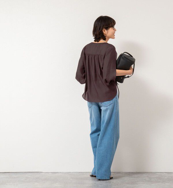 NOLLEY'S「スリットスリーブラッフルブラウス」|シャツ・ブラウス|