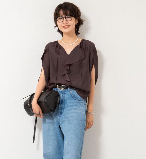 NOLLEY'S「スリットスリーブラッフルブラウス」|シャツ・ブラウス|