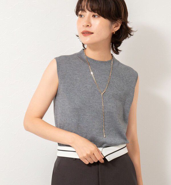 NOLLEY'S sophi「《アンサンブル対応》《手洗い可能》W混ラメハイネックプルオーバーニット」|ニット・セーター|