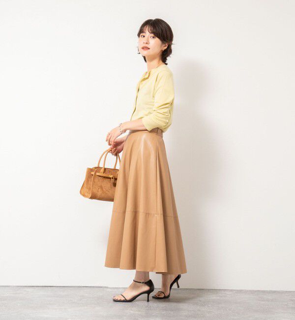 NOLLEY'S sophi「《アンサンブル対応》《手洗い可能》W混ラメクルーネックカーディガン」|カーディガン|