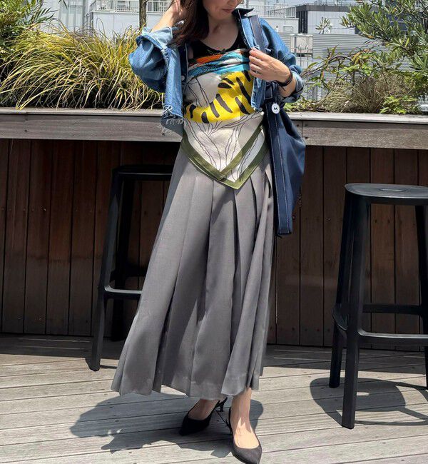 NOLLEY'S「W/Sプリントストール」|ストール|