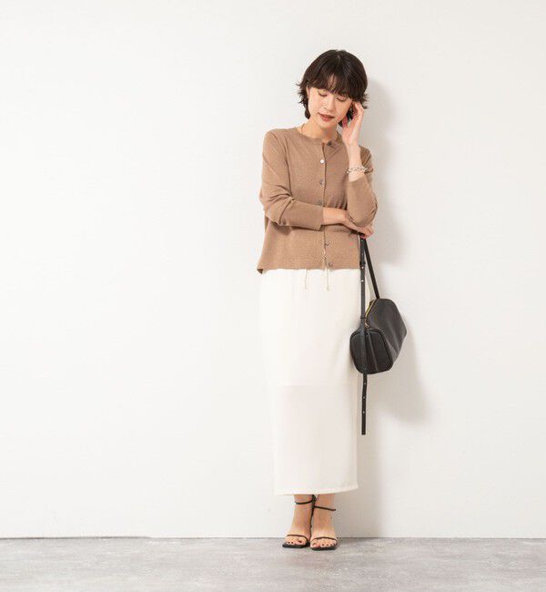 NOLLEY'S sophi「《セットアップ対応》ウォッシャブルダブルサテンイージースカート」|タイト|