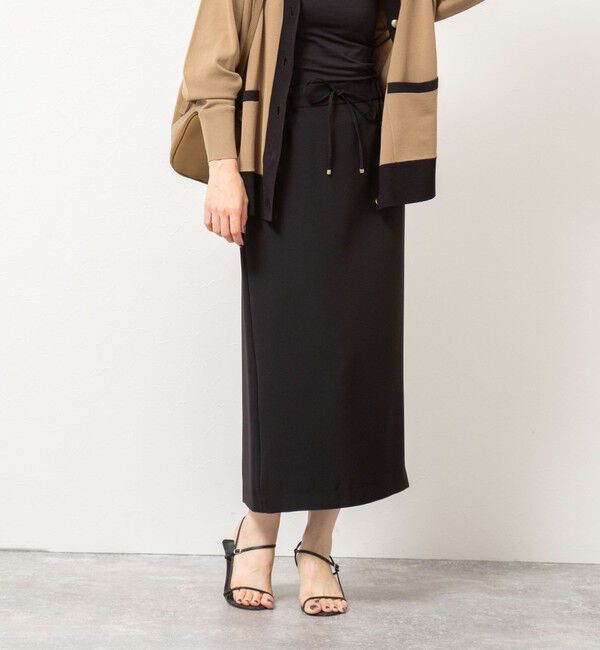 NOLLEY'S sophi「《セットアップ対応》ウォッシャブルダブルサテンイージースカート」|タイト|