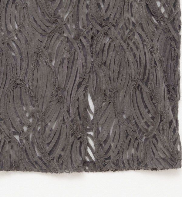 Rie Miller「《セットアップ対応》チュール刺繍タイトスカート」|タイト|