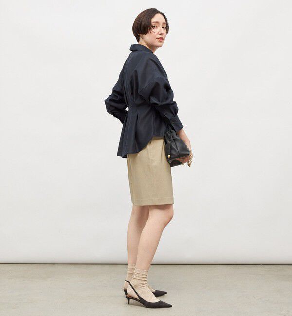 NOLLEY'S「《セットアップ対応》ウォッシャブルウール調ストレッチハーフパンツ」|その他|