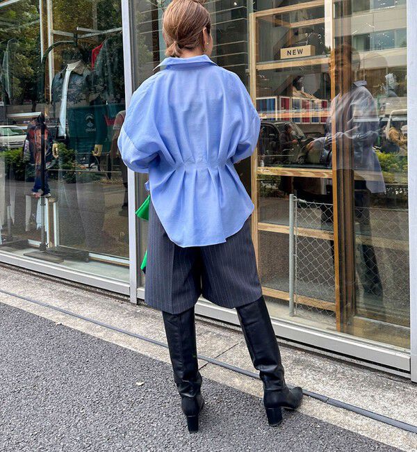 NOLLEY'S「【追加】ウォッシャブルシアースキッパータックブラウス」|シャツ・ブラウス|