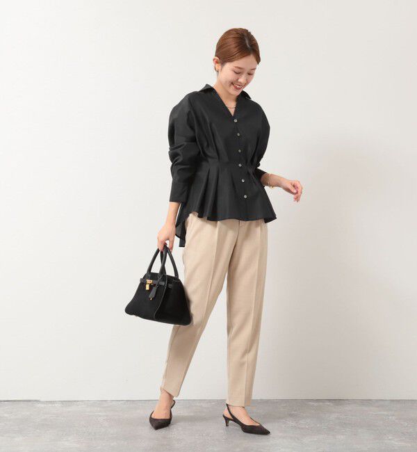 NOLLEY'S「【追加】ウォッシャブルシアースキッパータックブラウス」|シャツ・ブラウス|