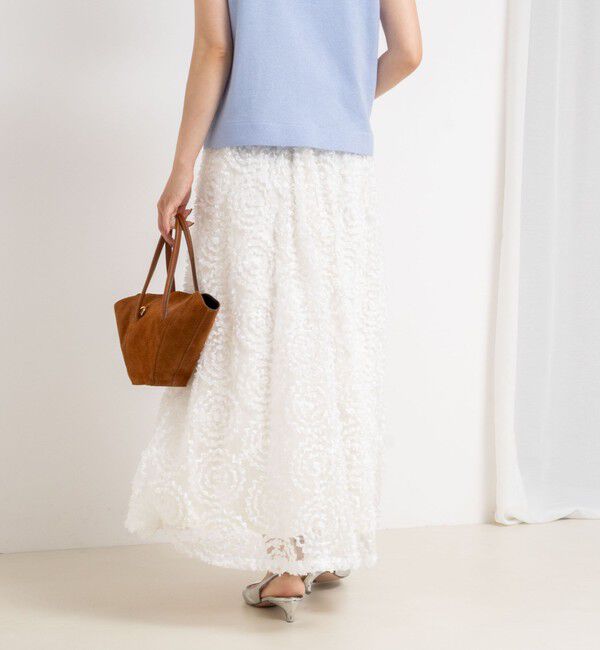 NOLLEY'S「シアーフラワーフレアスカート」|フレア|