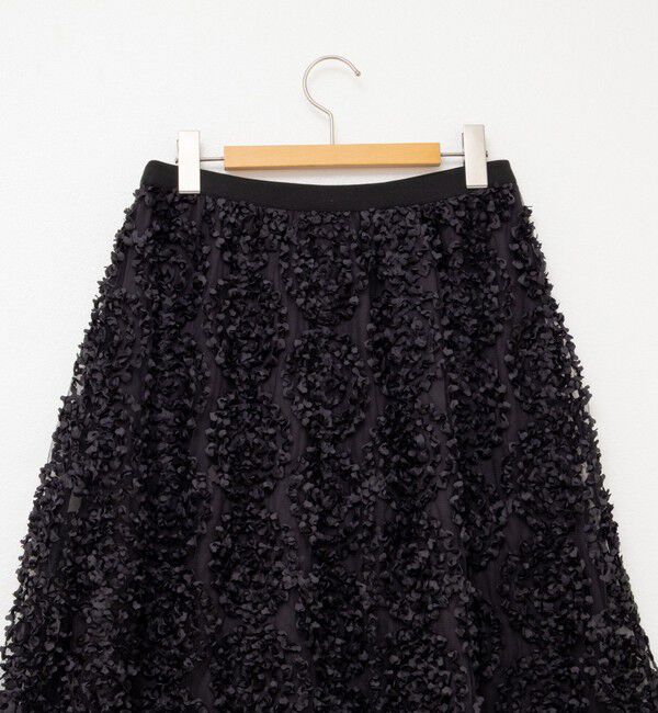 NOLLEY'S「シアーフラワーフレアスカート」|フレア|