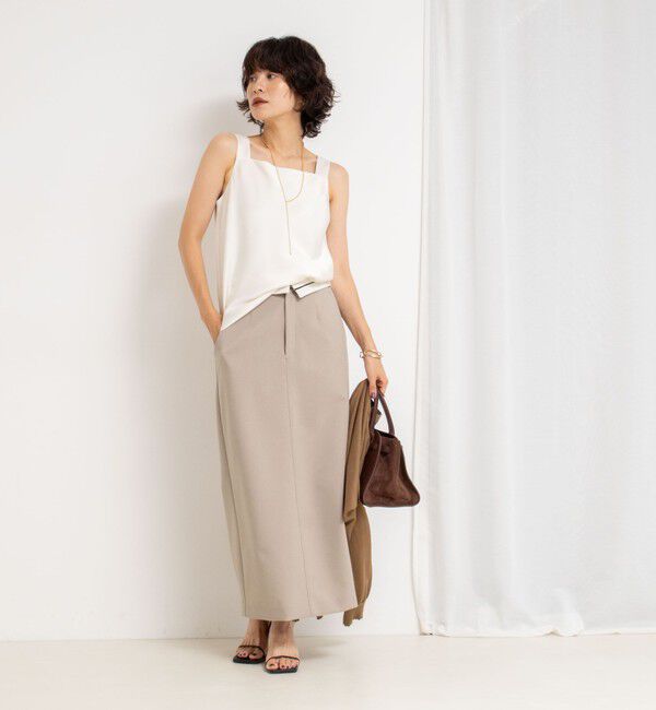 NOLLEY'S sophi「トリアセサテン前後2WAYタンクトップ」|タンクトップ|