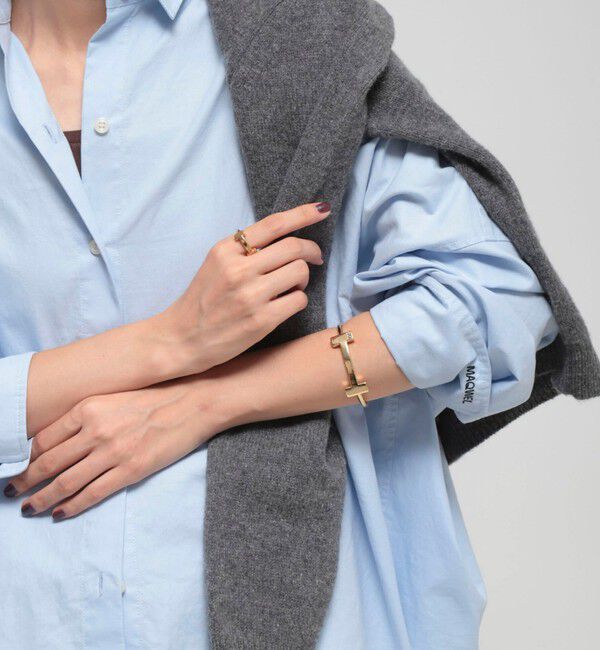 NOLLEY'S「【CXC /シーエックスシー】 Hバングル(Gold)」|ブレスレット・バングル|