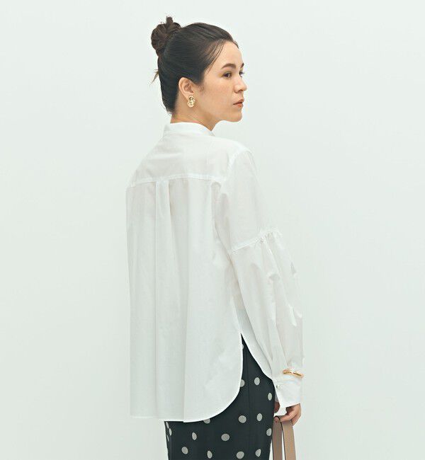 NOLLEY'S「パール釦ビブヨーク4WAYフリルブラウス」|シャツ・ブラウス|