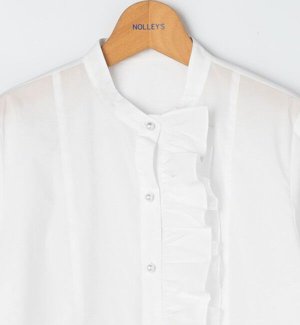 NOLLEY'S「パール釦ビブヨーク4WAYフリルブラウス」|シャツ・ブラウス|