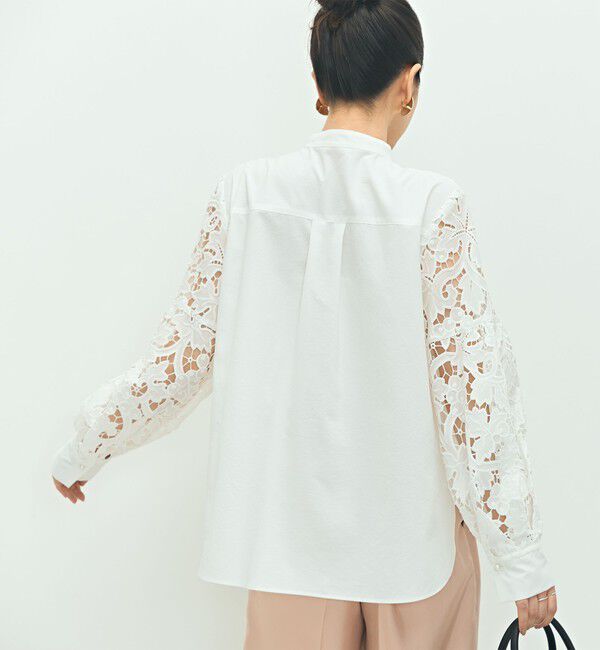 NOLLEY'S「刺繍ビブヨーク4WAYフリルブラウス」|シャツ・ブラウス|