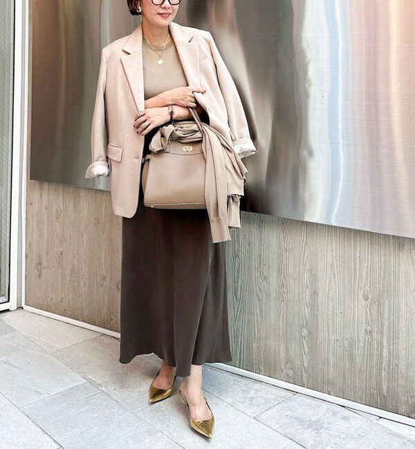 NOLLEY'S sophi「《セットアップ対応》ウォッシャブルフィブリルサテンナロースカート」|スカート|