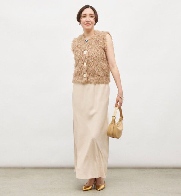 NOLLEY'S sophi「《セットアップ対応》ウォッシャブルフィブリルサテンナロースカート」|スカート|