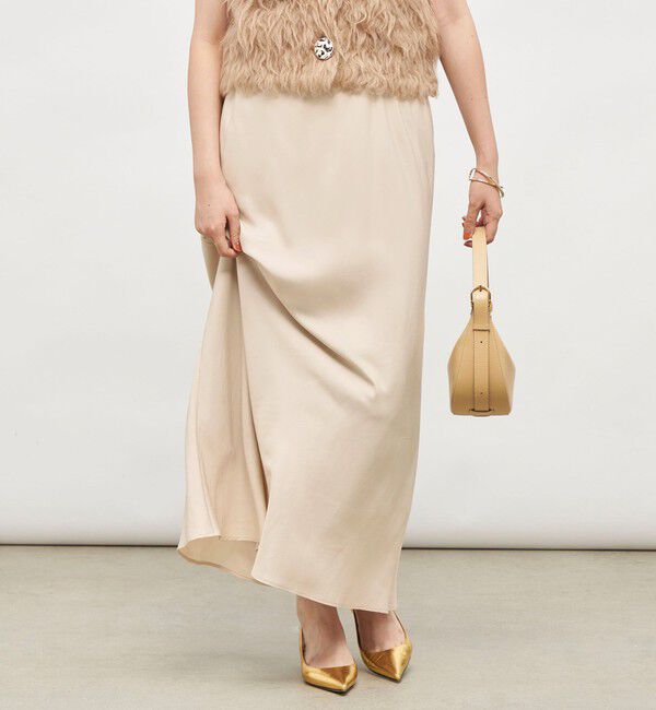 NOLLEY'S sophi「《セットアップ対応》ウォッシャブルフィブリルサテンナロースカート」|スカート|