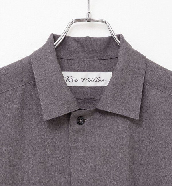 Rie Miller「《セットアップ対応》オープンカラービッグシルエットシャツ」|シャツ・ブラウス|