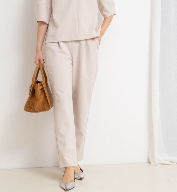 NOLLEY'S sophi「《セットアップ対応》ウォッシャブルカットジョーゼットテーパードパンツ」|その他|