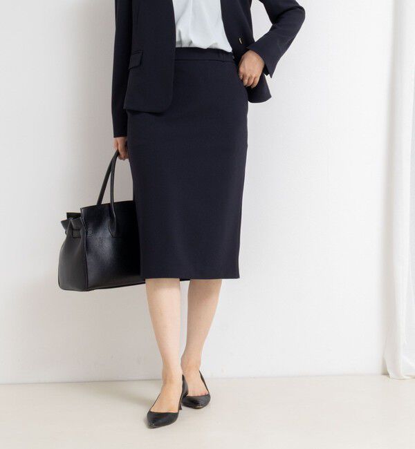 NOLLEY'S sophi「《セットアップ対応》ウォッシャブルカットジョーゼットタイトスカート」|タイト|