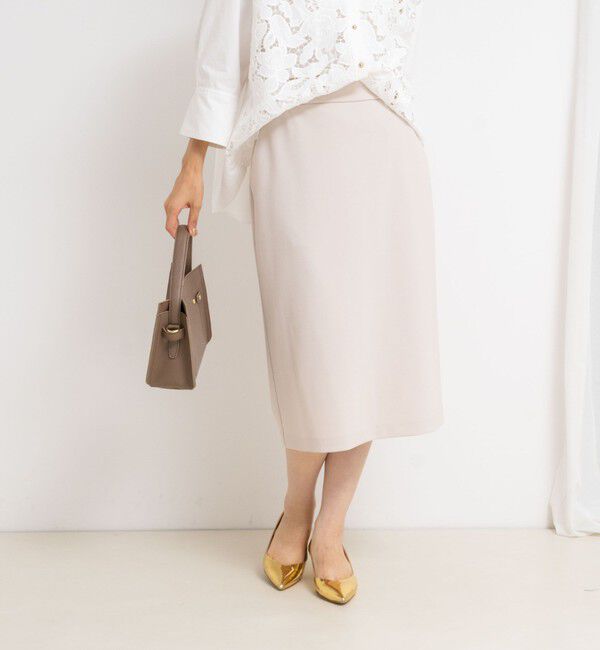 NOLLEY'S sophi「《セットアップ対応》ウォッシャブルカットジョーゼットタイトスカート」|タイト|