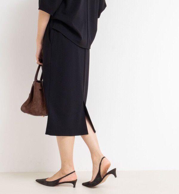 NOLLEY'S sophi「《セットアップ対応》ウォッシャブルカットジョーゼットタイトスカート」|タイト|