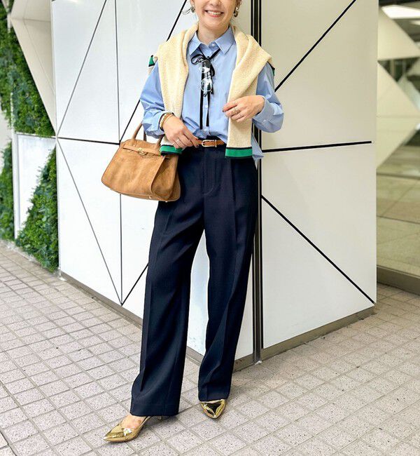 NOLLEY'S「ウォッシャブルリボン付きシャツ」|シャツ・ブラウス|