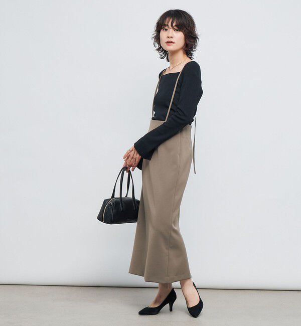 NOLLEY'S sophi「【WEB限定カラーあり】総針スクエアネックプルオーバーニット」|ニット・セーター|