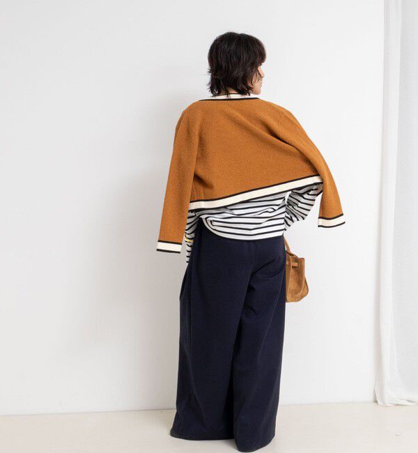 NOLLEY'S「nolnolウォッシャブルMVSシルケットボーダーT」|Tシャツ・カットソー|