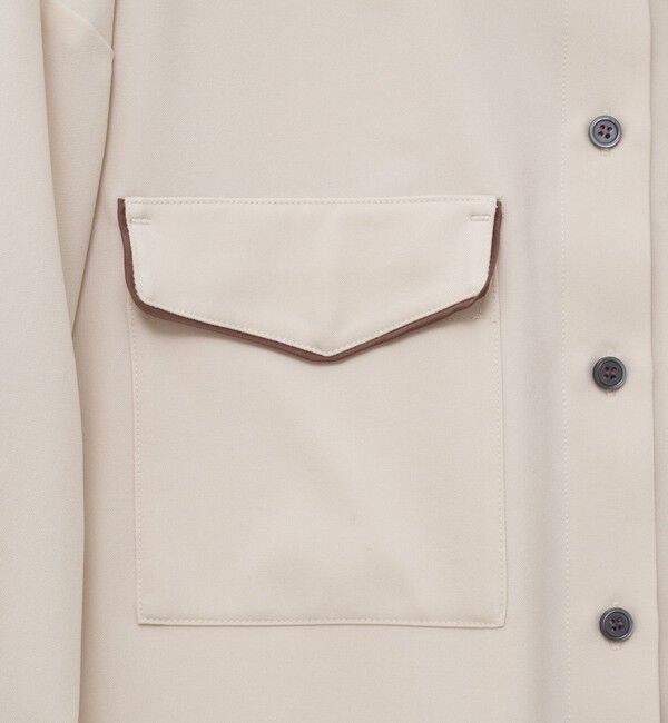 MAQWEL「【MAQWEL/マクウェル】パイピングシャツ」|シャツ・ブラウス|