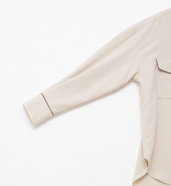 MAQWEL「【MAQWEL/マクウェル】パイピングシャツ」|シャツ・ブラウス|