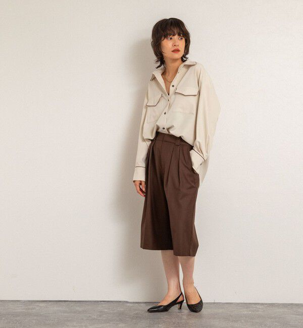 MAQWEL「【MAQWEL/マクウェル】パイピングシャツ」|シャツ・ブラウス|