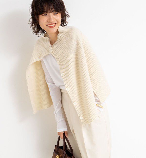 NOLLEY'S「《手洗い可能》2WAYニットポンチョ」|ニット・セーター|