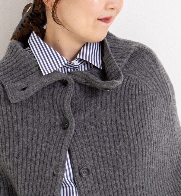 NOLLEY'S「《手洗い可能》2WAYニットポンチョ」|ニット・セーター|