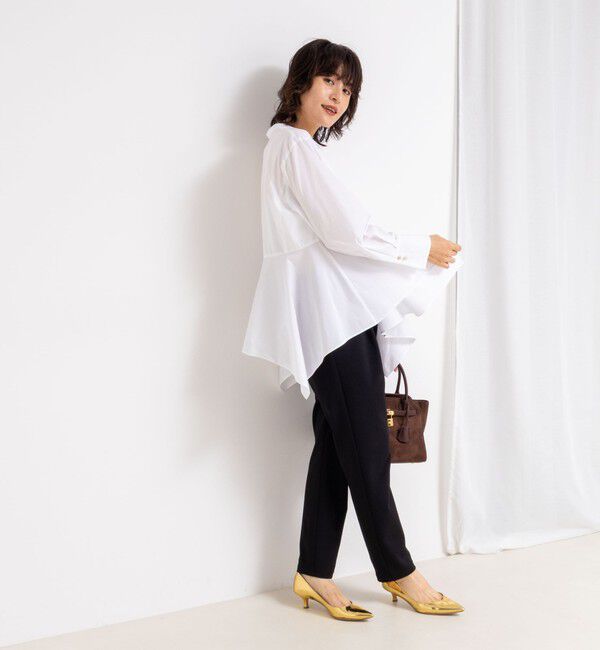 NOLLEY'S sophi「ウォッシャブルハンカチーフヘムシャツ」|シャツ・ブラウス|