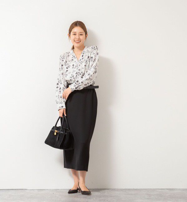 NOLLEY'S sophi「ウォッシャブルジョーゼットVネックブラウス」|シャツ・ブラウス|