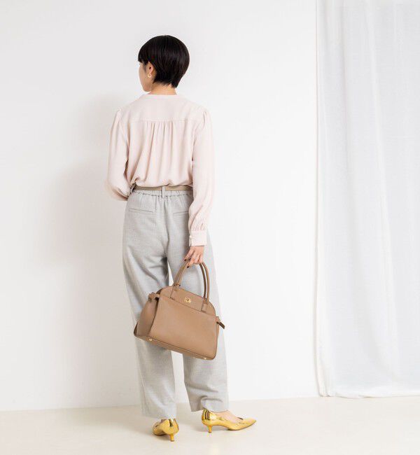 NOLLEY'S sophi「ウォッシャブルジョーゼットVネックブラウス」|シャツ・ブラウス|