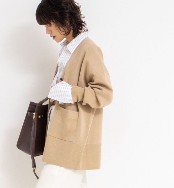 NOLLEY'S sophi「《手洗い可能》総針ビックVネックカーディガン」|カーディガン|