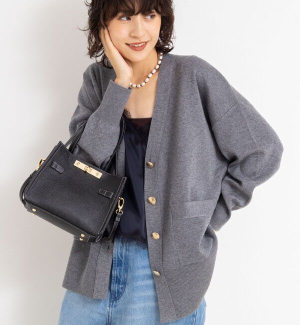 NOLLEY'S sophi「《手洗い可能》総針ビックVネックカーディガン」|カーディガン|