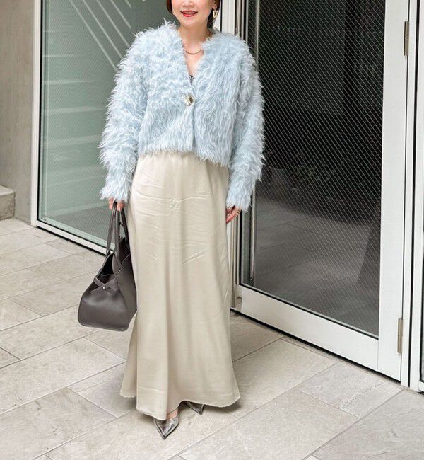 NOLLEY'S sophi「《手洗い可能》カール起毛ショートカーディガン」|カーディガン|