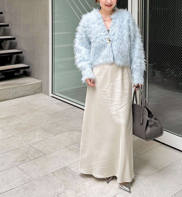 NOLLEY'S sophi「《手洗い可能》カール起毛ショートカーディガン」|カーディガン|